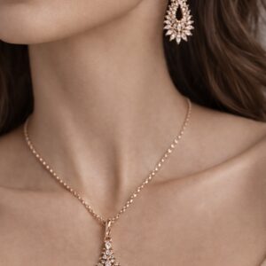 Rose Aura Işıltı Zarafet Gümüş Set